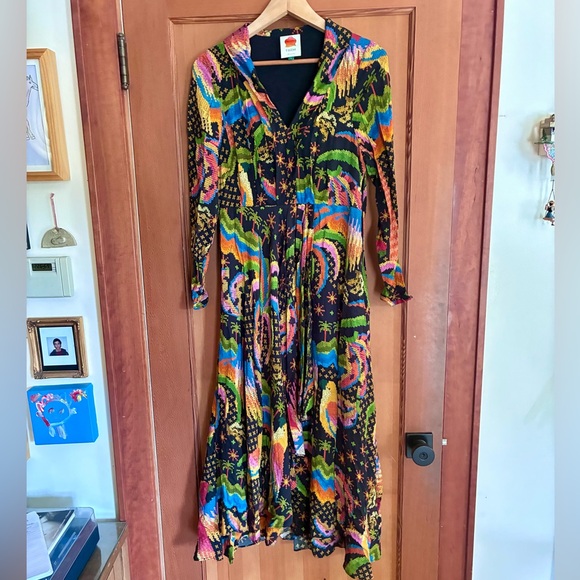 FARM Rio Colorful Patterned Midi Dress - Picture 3 of 4